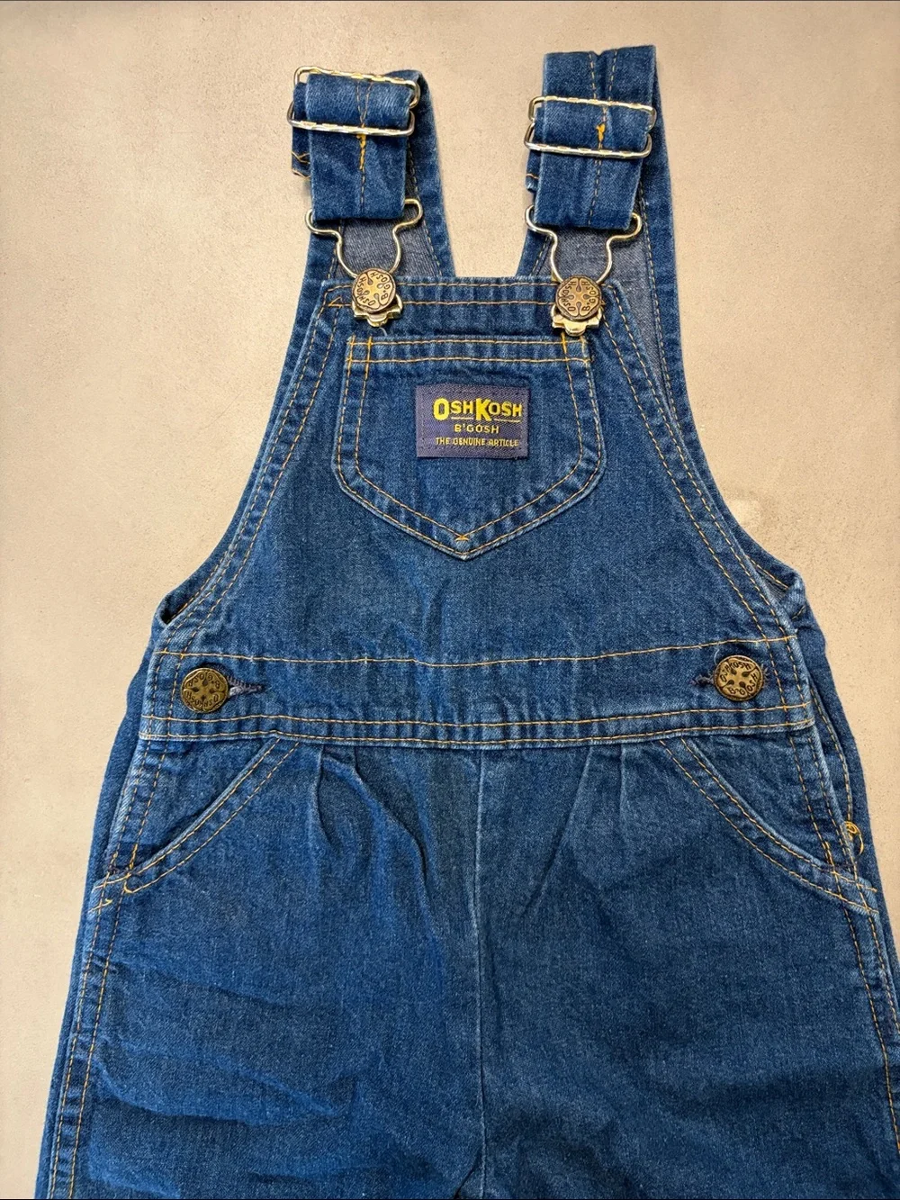 OshKosh B'gosh Classic Blue Denim Adjustable Overalls